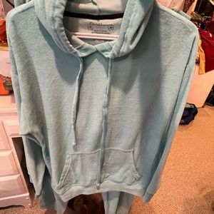 Croft and Barrow blue velvet lounge set size L